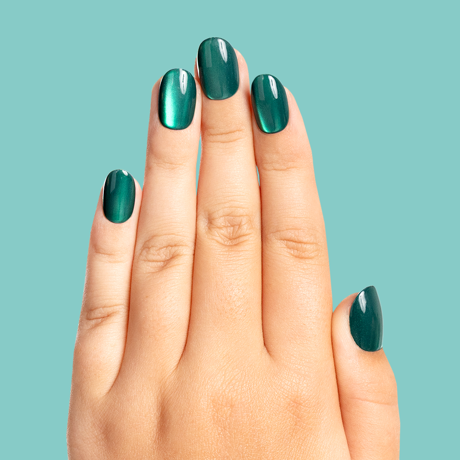 Emerald Magic Velvet - Pressies | Short Medium | Round - Image 4