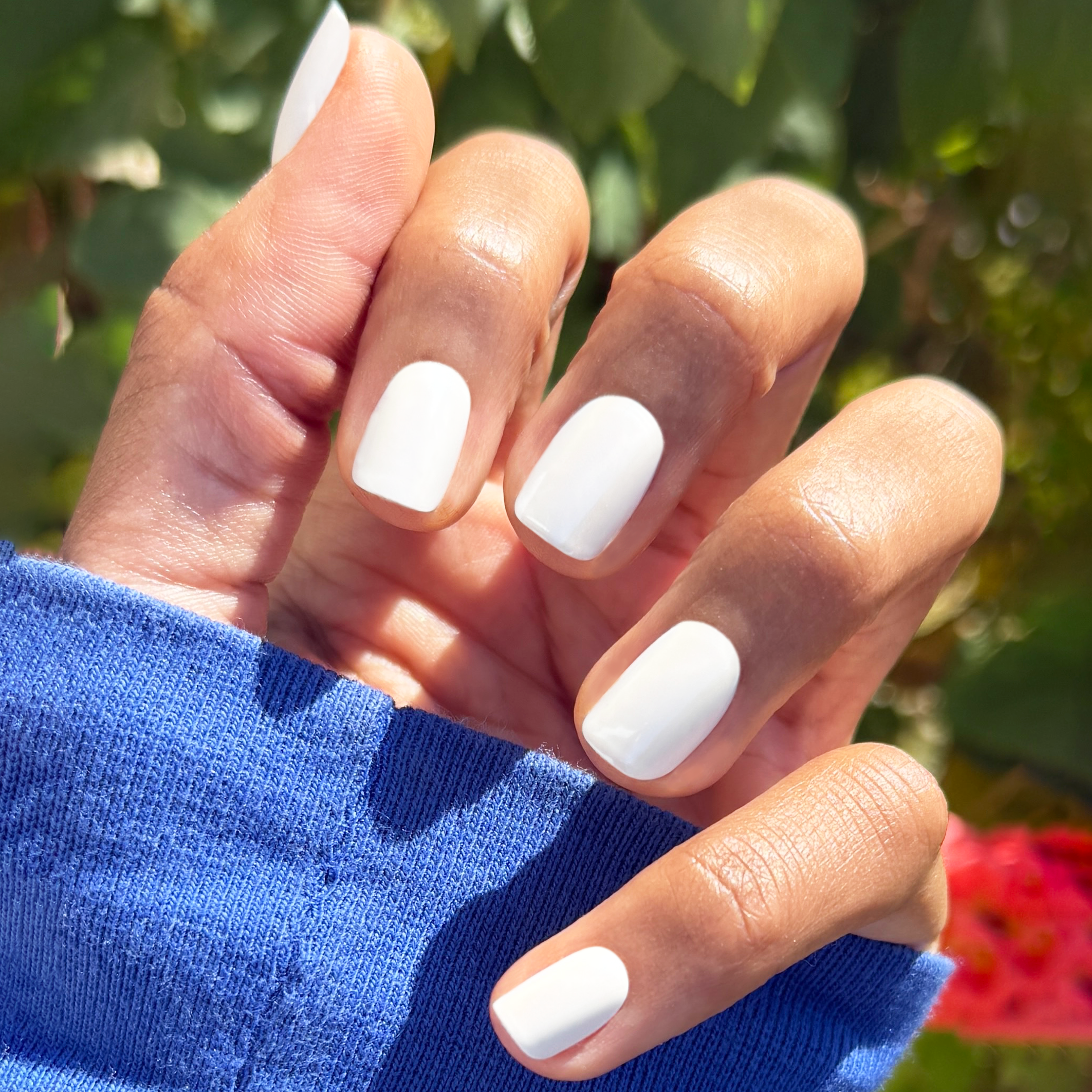 White Chrome - Press-On | Extra Short | Squoval - Image 8