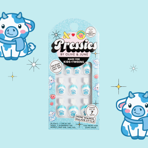 Fuzzy Winter Cow French - Pressies | Extra Short Short | Round