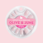 Puffy Floral Metallic - Press-On | Short | Round