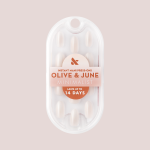 Pure White Syrup Gradient - Press-On | Medium | Oval