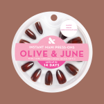 Subtle Chocolate Aura - Press-On | Medium | Almond